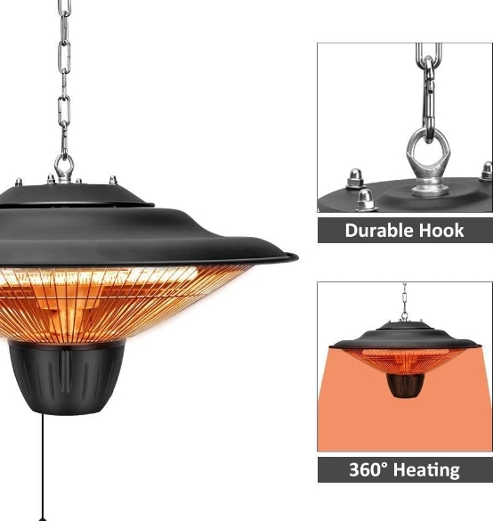 Nightclub patio heater waterproof