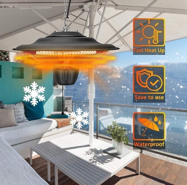 3D flame fireplace heater